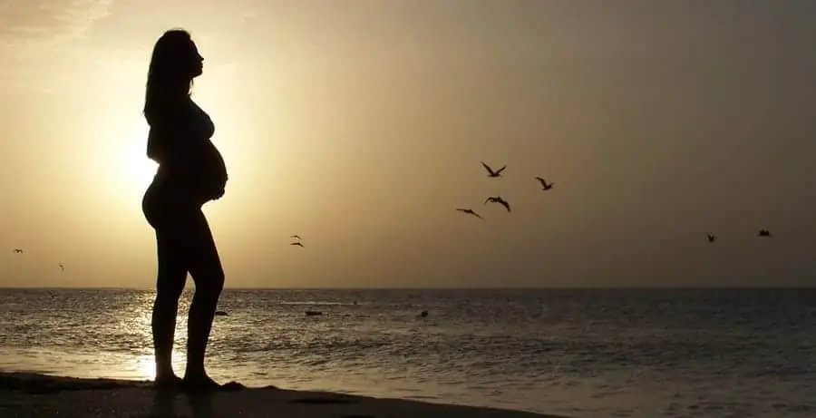 Unborn Child Cellphone Radiation Pregnant Woman Silhouette